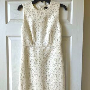 NWT Ann Taylor White MIDI Dress. Sz: 2